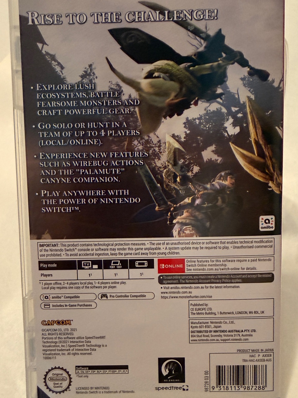 Nintendo Switch “Monster Hunter RISE” - Picture 2 of 5